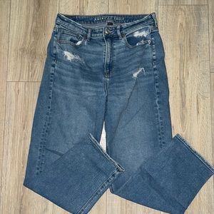 american eagle mom straight jeans